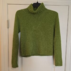 Tailor B. Moss Cozy Green Turtleneck Sweater